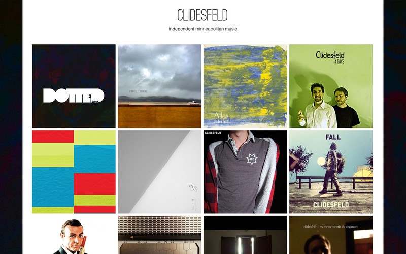 Clidesfeld Website, desktop example 1